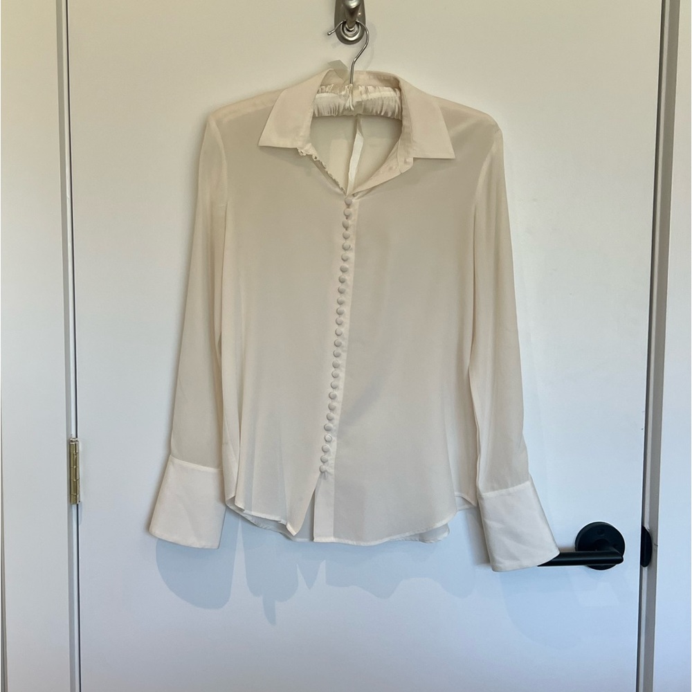 White club Monaco silk button down